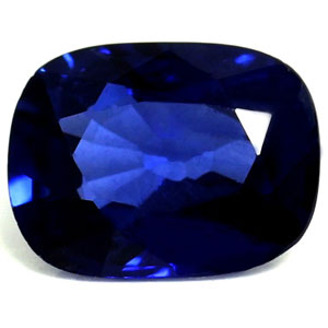 Sapphire Cushion 1.00 carat Blue Photo
