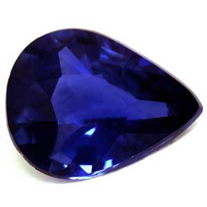 Sapphire Pear 0.74 carat Blue Photo