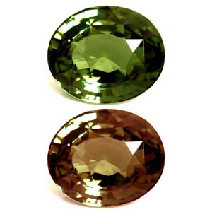 Alexandrite Oval 1.60 carat Green Photo