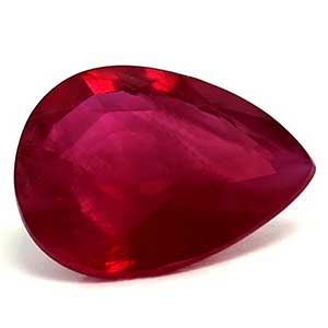 1.25 carat Pear Ruby - Gemstone Thumbnail