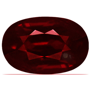 Ruby Oval 0.64 carat Red Photo