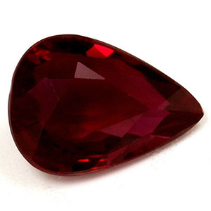 Ruby Pear 0.77 carat Red Photo