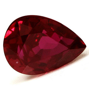 Ruby Pear 0.83 carat Red Photo