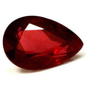 Ruby Pear 0.94 carat Red Photo