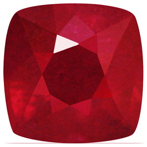 Ruby Cushion 3.28 carat Red Photo