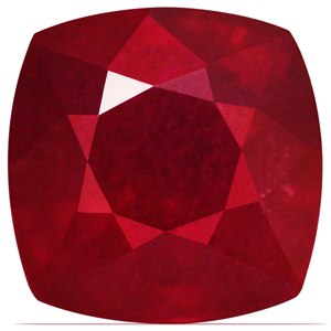 Ruby Cushion 3.59 carat Red Photo