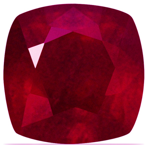 Ruby Cushion 3.29 carat Red Photo