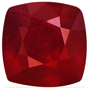 Ruby Cushion 3.74 carat Red Photo