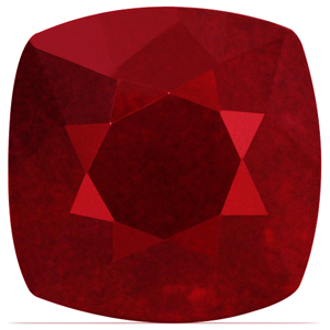 Ruby Cushion 3.68 carat Red Photo