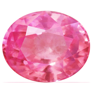 Sapphire Oval 0.90 carat Orange Pink Photo