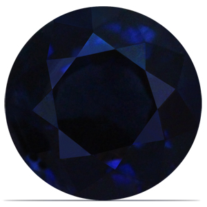 Sapphire Round 0.87 carat Blue Photo