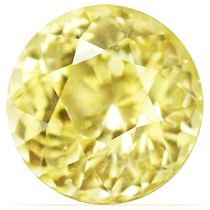 Sapphire Round 0.90 carat Yellow Photo
