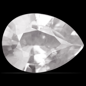 Sapphire Pear 0.80 carat White Photo