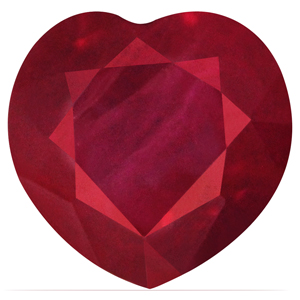 0.63 carat Heart Ruby - Gemstone Thumbnail