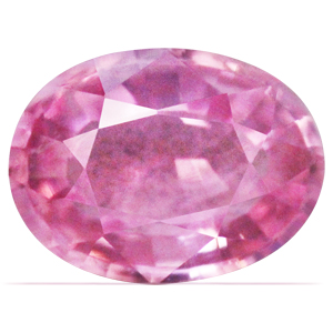 Sapphire Oval 0.55 carat Orange Pink Photo