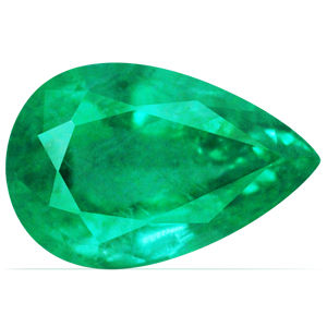 Emerald Pear 0.88 carat Green Photo