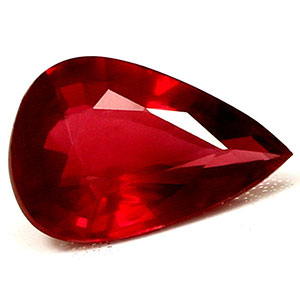 Ruby Pear 0.63 carat Red Photo