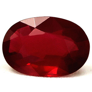 Ruby Oval 0.65 carat Red Photo