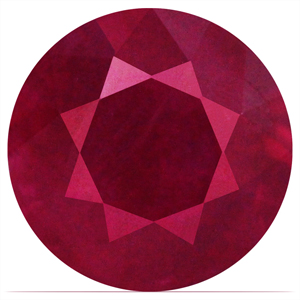 0.88 carat Round Ruby - Gemstone Thumbnail