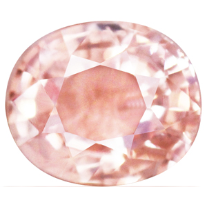Sapphire Oval 0.86 carat Orange Pink Photo