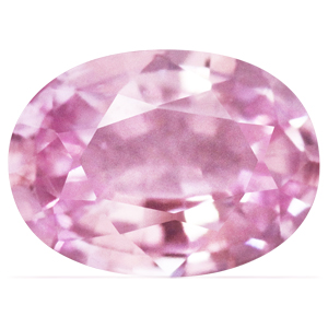 Sapphire Oval 0.67 carat Orange Pink Photo