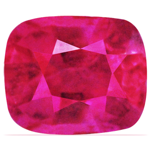Ruby Cushion 0.61 carat Red Photo