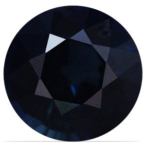 Sapphire Round 0.90 carat Blue Green Photo