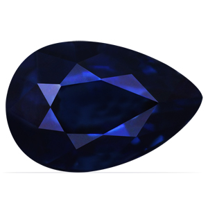 Sapphire Pear 0.59 carat Blue Photo