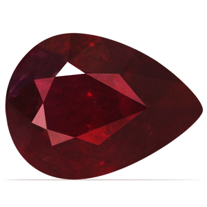 Ruby Pear 0.63 carat Red Photo