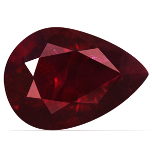 Ruby Pear 0.59 carat Red Photo