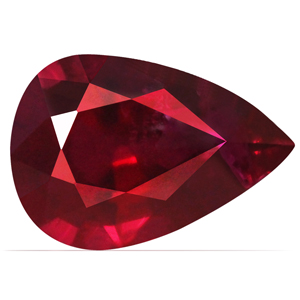 Ruby Pear 0.74 carat Red Photo