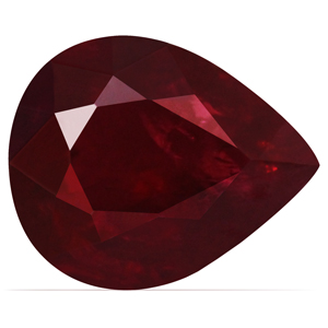 Ruby Pear 0.97 carat Red Photo