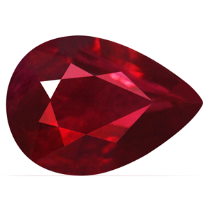 Ruby Pear 0.65 carat Red Photo