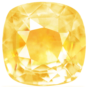 Sapphire Cushion 1.03 carat Yellow Photo