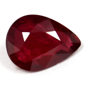 Ruby Pear 0.98 carat Red Photo