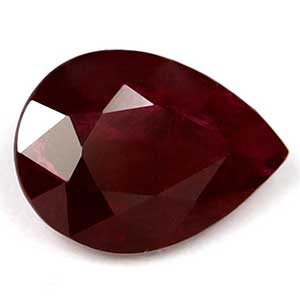 Ruby Pear 1.25 carat Red Photo