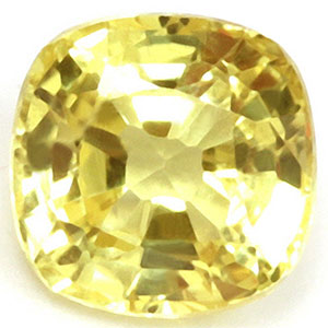 Sapphire Cushion 0.86 carat Yellow Photo