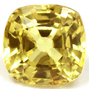 Sapphire Cushion 0.78 carat Yellow Photo