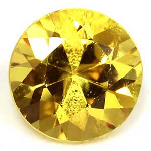 Sapphire Round 0.87 carat Yellow Photo