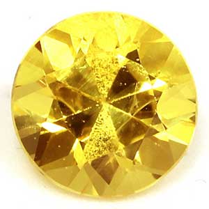 Sapphire Round 0.87 carat Yellow Photo
