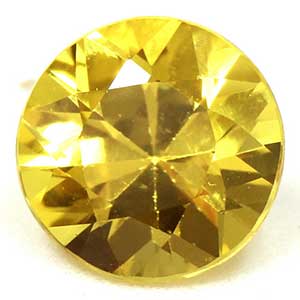 Sapphire Round 0.85 carat Yellow Photo