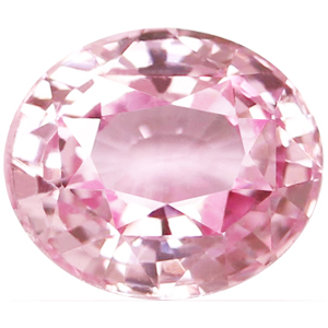 Sapphire Oval 0.83 carat Orange Pink Photo