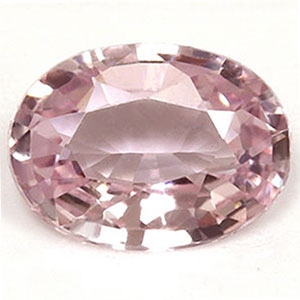 Sapphire Oval 0.74 carat Orange Pink Photo