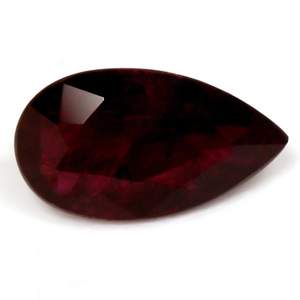 Ruby Pear 0.98 carat Red Photo