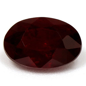 Ruby Oval 0.78 carat Red Photo