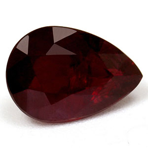 Ruby Pear 0.93 carat Red Photo