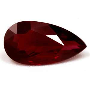 Ruby Pear 0.83 carat Red Photo