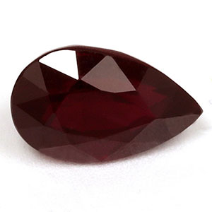 Ruby Pear 0.89 carat Red Photo