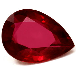 Ruby Pear 0.75 carat Red Photo