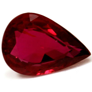 Ruby Pear 0.64 carat Red Photo